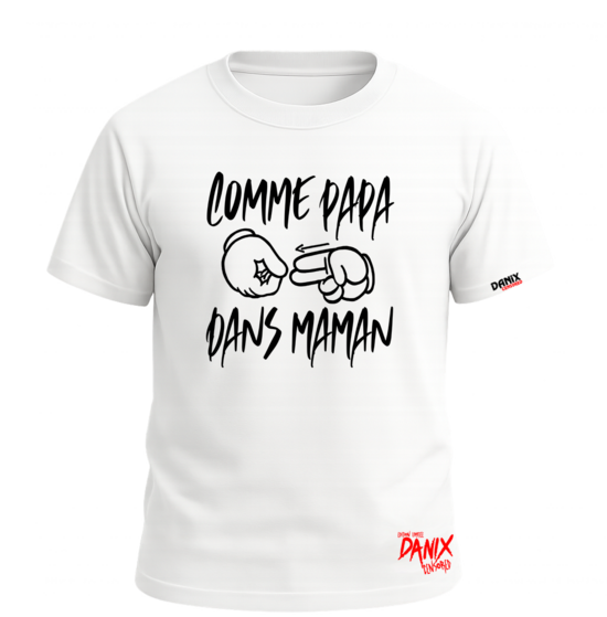 Tshirt Comme Papa dans Maman